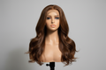 Body Wave Frontal Wig Brown Colored 18 Inches Hot Selling 100% Raw Hair