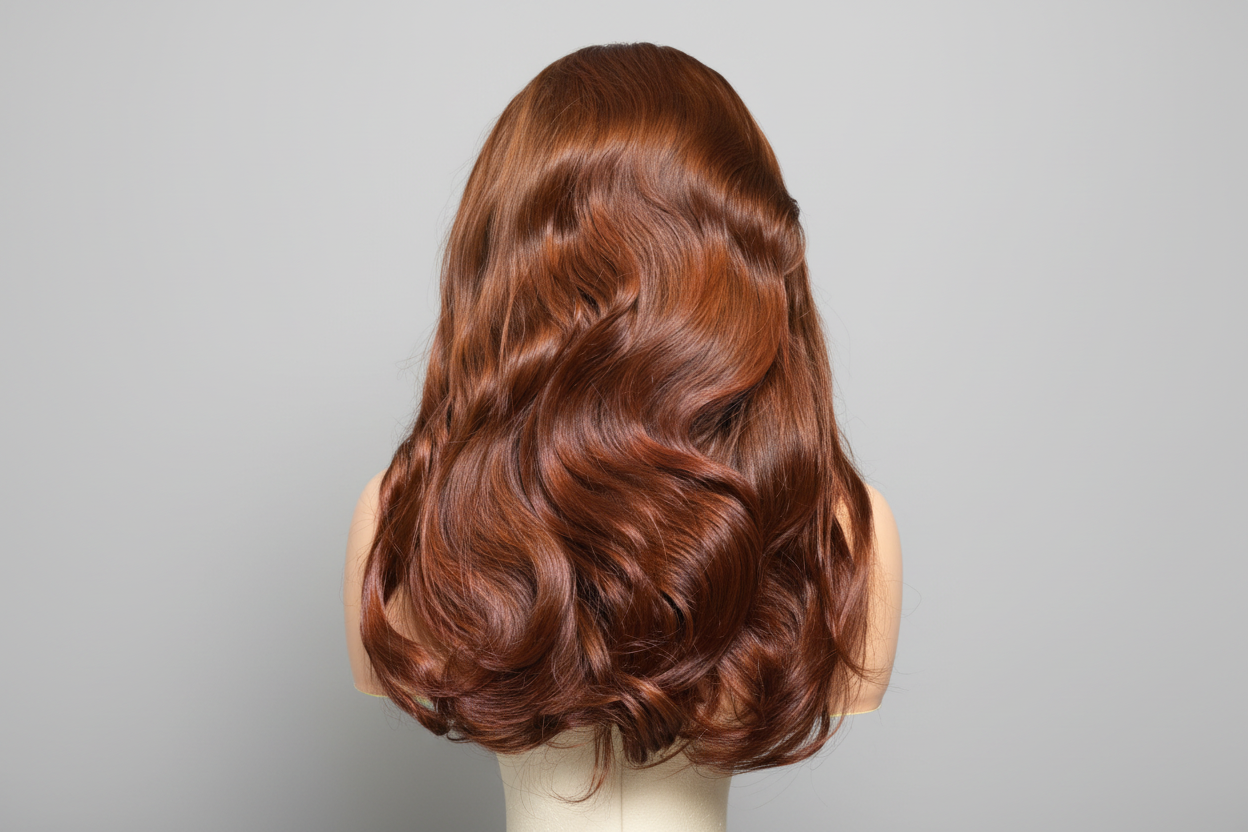 Body Wave Frontal Wig Brown Colored 18 Inches Hot Selling 100% Raw Hair