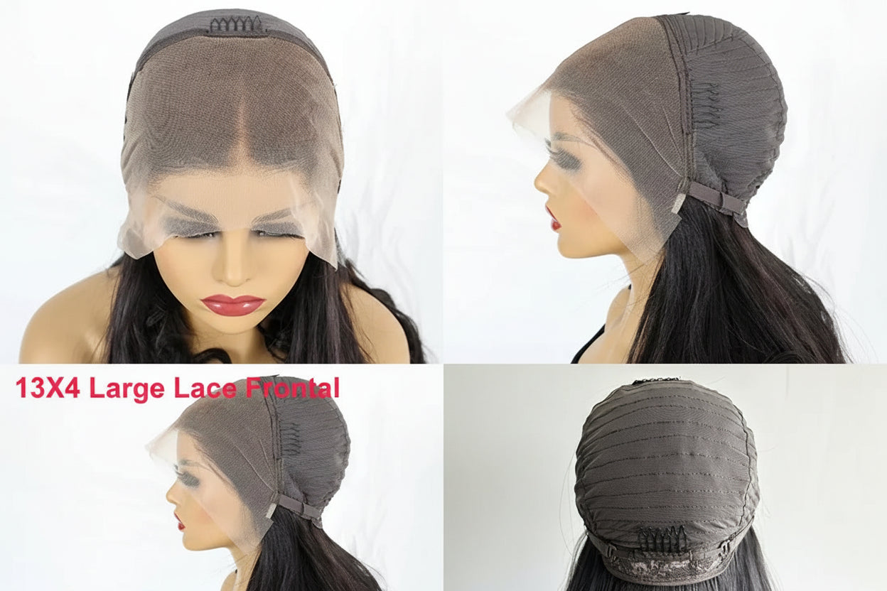 Raw Vietnamese Curly Human Hair Wigs 250 Density 13X4 HD Transparent Lace Frontal Wig Pre Plucked Black Wig 100% Human Hair