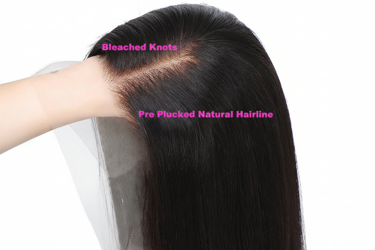 Bone Straight HD Lace Frontal Wig Raw Vietnamese Hair Double Drawn Short Bob Human Hair Wigs For Women Pre Plucked Ombre Brown